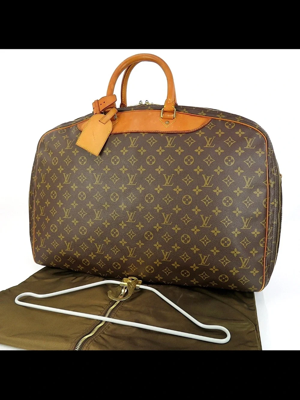Louis Vuitton Brown Monogram Weekend Travel Bag